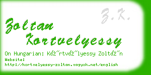 zoltan kortvelyessy business card